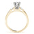 Round Baguette Shoulders Engagement Ring