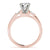 Round Baguette Shoulders Engagement Ring