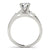 Round Baguette Shoulders Engagement Ring