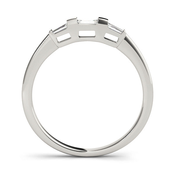 Three Stone Baguette Wedding Ring