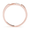 Curved Plain Wedding Ring DiamondStatus