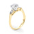 Round Pear Shoulders Engagement Ring