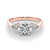Round Pear Shoulders Engagement Ring