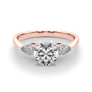 Round Pear Shoulders Engagement Ring