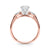 Round Pear Shoulders Engagement Ring