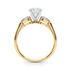 Round Pear Shoulders Engagement Ring DiamondStatus