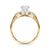 Round Pear Shoulders Engagement Ring