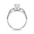 Round Pear Shoulders Engagement Ring
