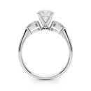 Round Pear Shoulders Engagement Ring