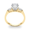 Round Pear Shoulders Engagement Ring DiamondStatus