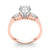 Round Pear Shoulders Engagement Ring