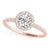 Round Halo Pavé Engagement Ring