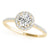 Round Halo Pavé Engagement Ring