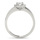 Round Halo Pavé Engagement Ring