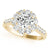 Round Cut Halo Engagement Ring