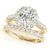 Round Cut Halo Engagement Ring