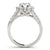 Round Cut Halo Engagement Ring