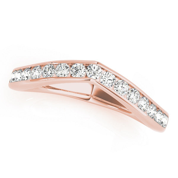 Chevron Channel Wedding Ring