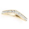 Chevron Channel Wedding Ring DiamondStatus