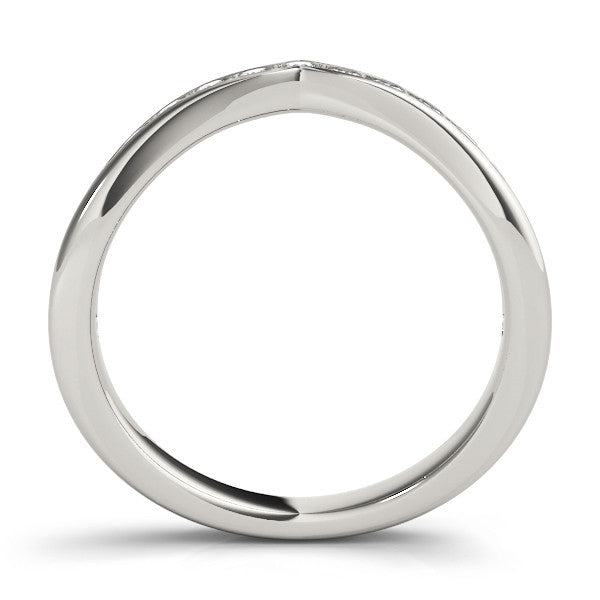 Chevron Channel Wedding Ring