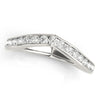 Chevron Channel Wedding Ring DiamondStatus