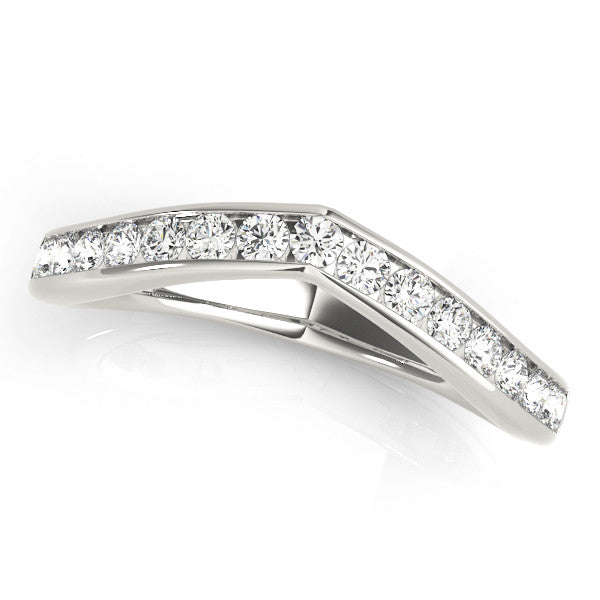 Chevron Channel Wedding Ring
