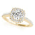 Round Cut Halo Engagement Ring