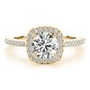 Round Cut Halo Engagement Ring DiamondStatus