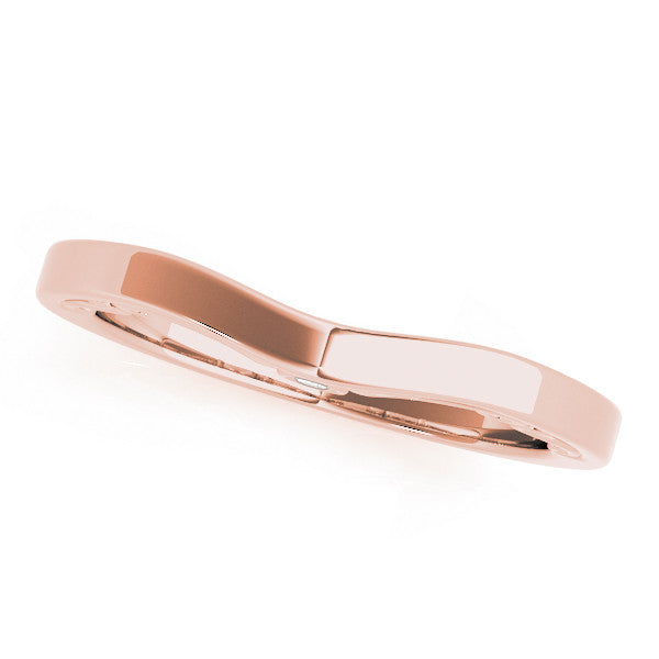 Curved Plain Wedding Ring