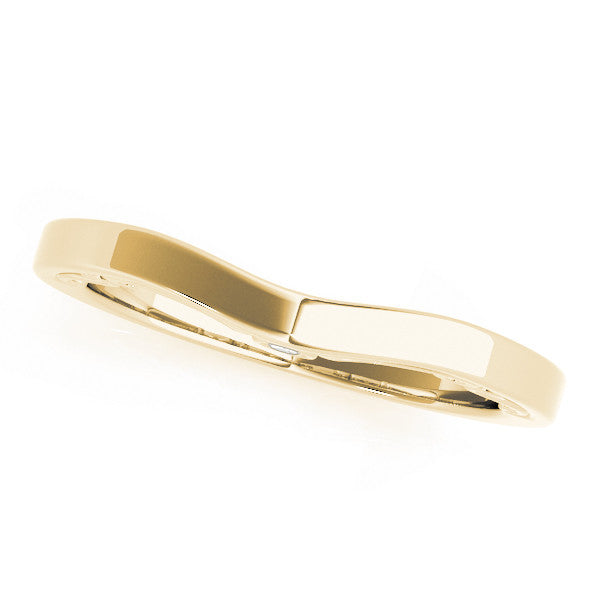 Curved Plain Wedding Ring