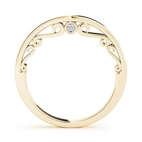Curved Plain Wedding Ring
