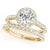 Round Cut Halo Pavé Engagement Ring