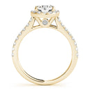 Round Cut Halo Pavé Engagement Ring
