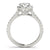 Round Cut Halo Pavé Engagement Ring