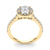 Round Cut Halo Pavé Engagement Ring