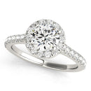 Round Cut Halo Pavé Engagement Ring