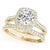 Round Cut Halo Pavé Engagement Ring