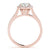Round Cut Halo Pavé Engagement Ring