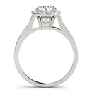 Round Cut Halo Pavé Engagement Ring