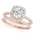 Round Halo Pavé Engagement Ring