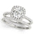 Round Halo Pavé Engagement Ring