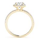 Round Halo Pavé Engagement Ring