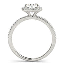 Round Halo Pavé Engagement Ring