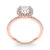 Round Halo Pavé Engagement Ring