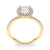 Round Halo Pavé Engagement Ring