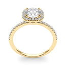 Round Halo Pavé Engagement Ring