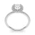 Round Halo Pavé Engagement Ring