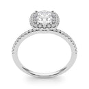 Round Halo Pavé Engagement Ring