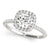 Round Halo Pavé Engagement Ring
