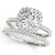 Cushion Cut Halo Pavé Engagement Ring
